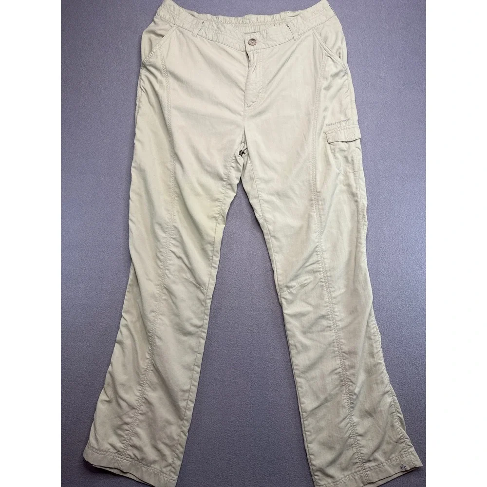 Columbia Pants Women 10 Sage Green‎ Hiking Cargo Outdoor Lightweight